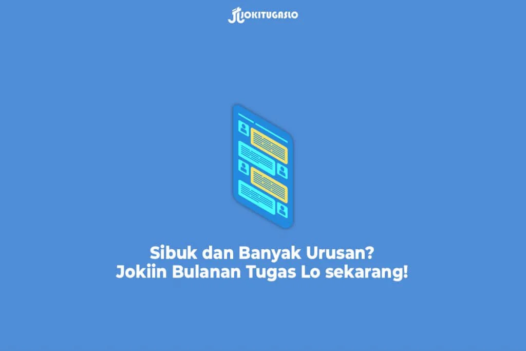 Jasa Joki Tugas Kuliah Murah Cepat  Berkualitas Jokitugaslo 